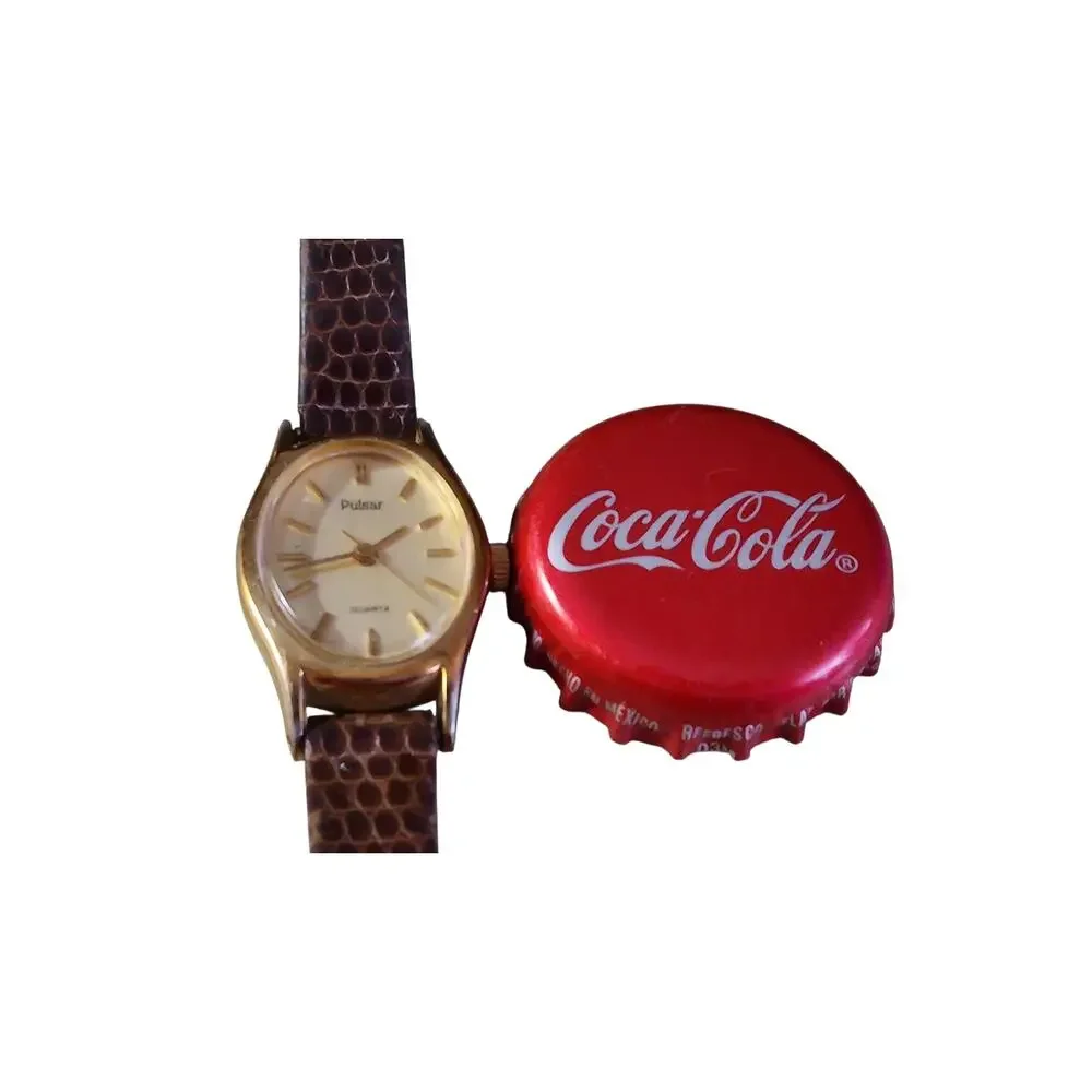 Women's Pulsar Quartz Watch, Gold-Tone Elegance with New Battery Installed Ready